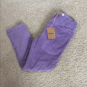 Boden Girls' Lavender Corduroy Pants